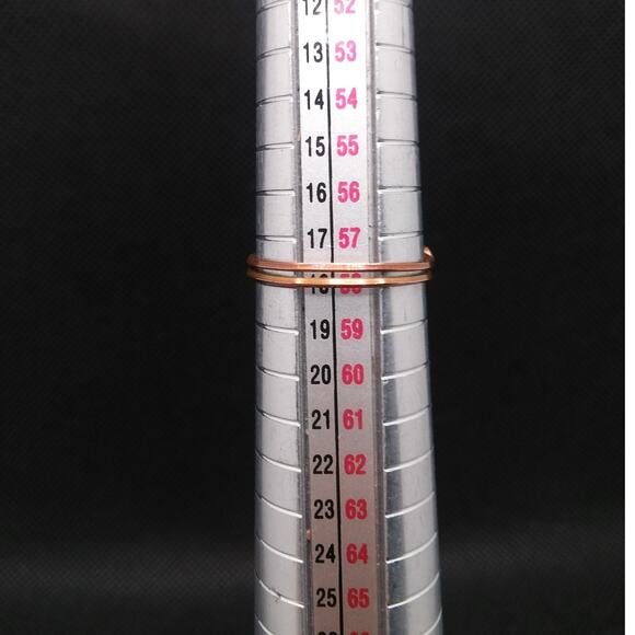 Amethyst Copper Ring Gemstone Artisan Wire Wrapped 12MM Gemstone Unisex Sz 8 New - Picture 9 of 12